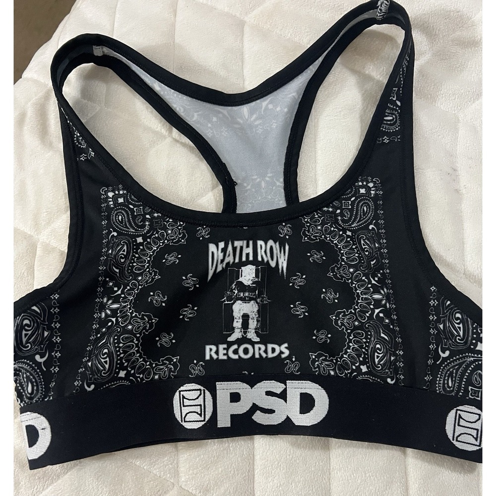 PSD Death Row Records Metal Death Women's Sports Bra Size Small